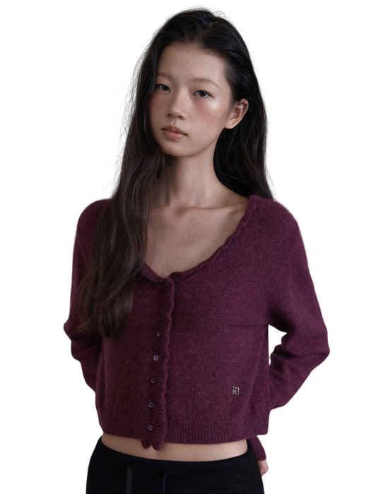 라쿤 프릴 가디건