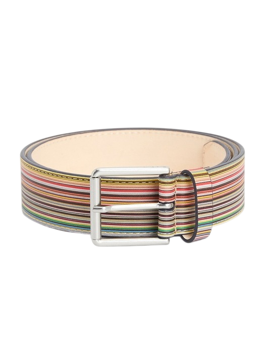 시그니처 스트라이프 남성 벨트
