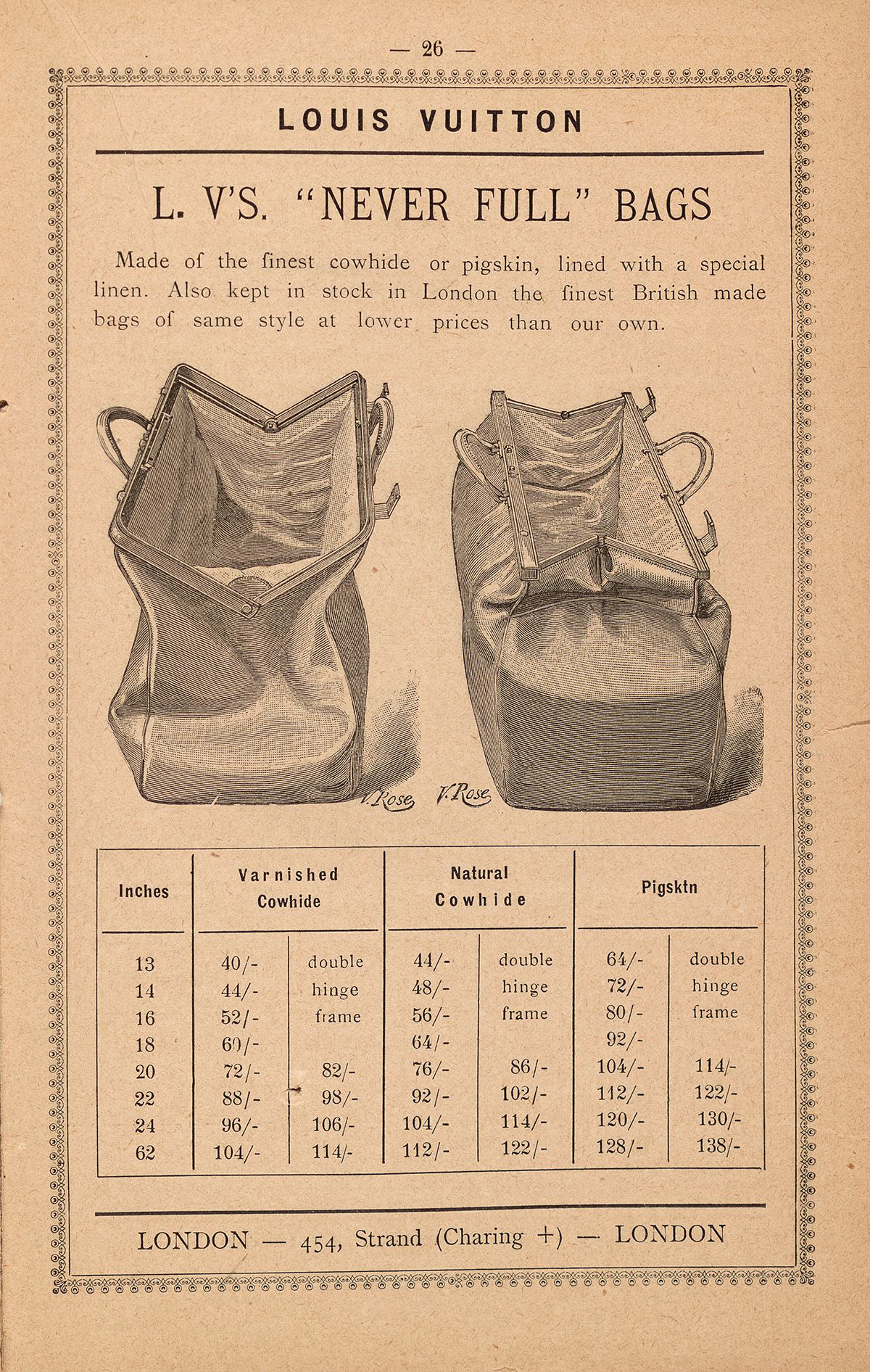 1926년 루이 비통 매출 장부를 비롯해 제품 카탈로그와 초장기 모노그램 트렁크 등의 아카이브.
