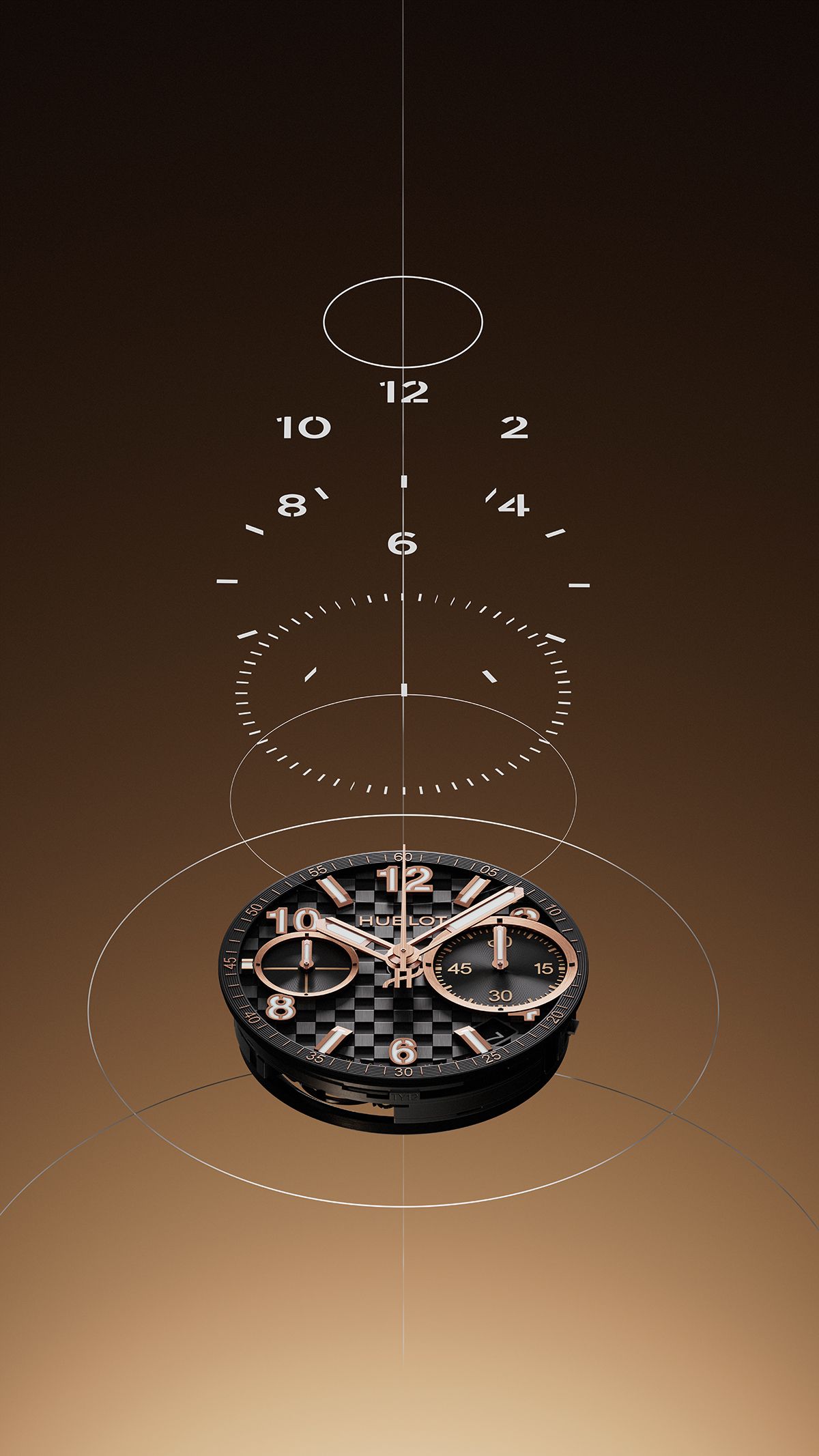 킹 골드 합금과 세라믹이 조화를 이룬 ‘빅뱅 오리지널 유니코 킹 골드 세라믹.’ 