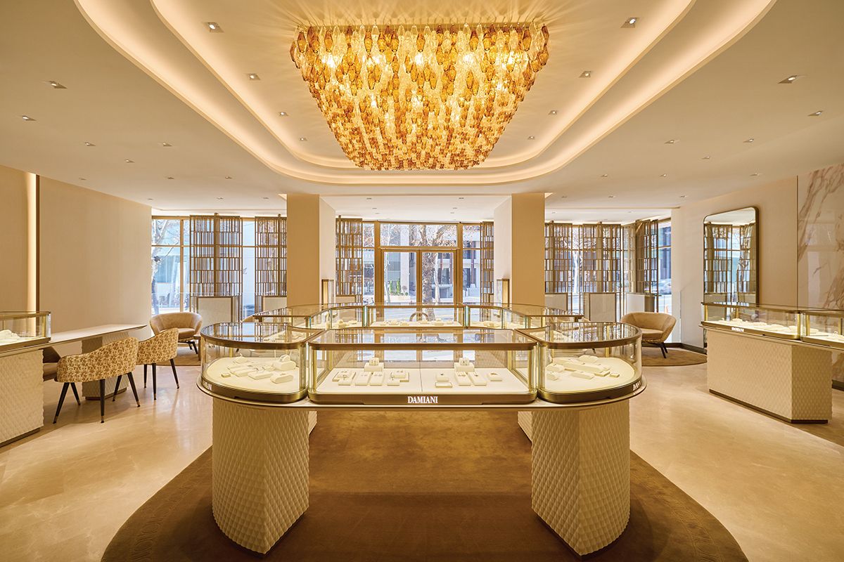 까사 다미아니 청담 1층 내부. 