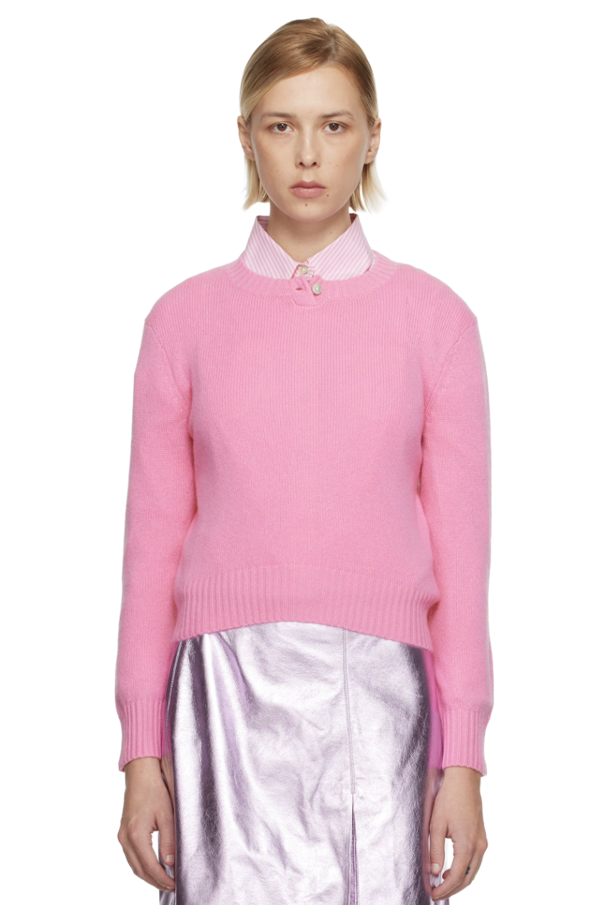 핑크 피노 캐시미어 스웨터