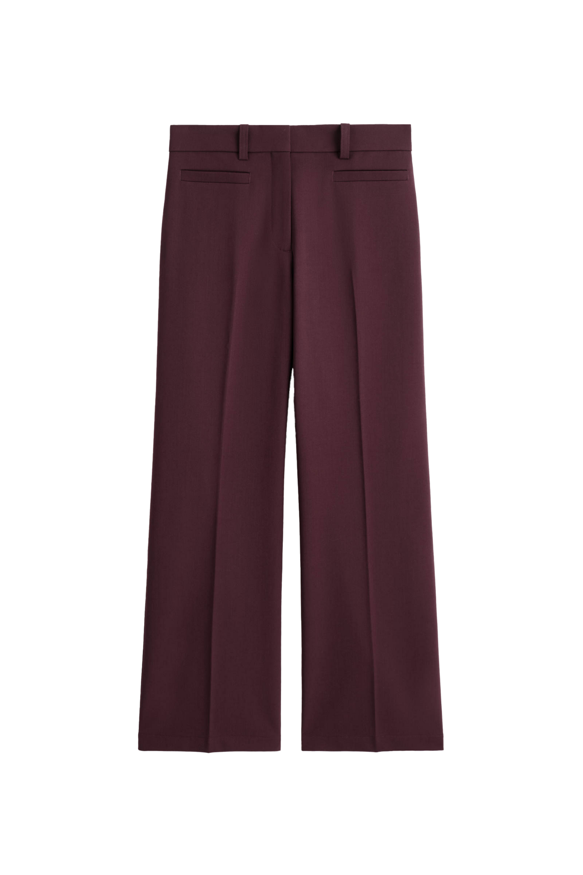 울 블렌드 스트레이트 레그 트라우저