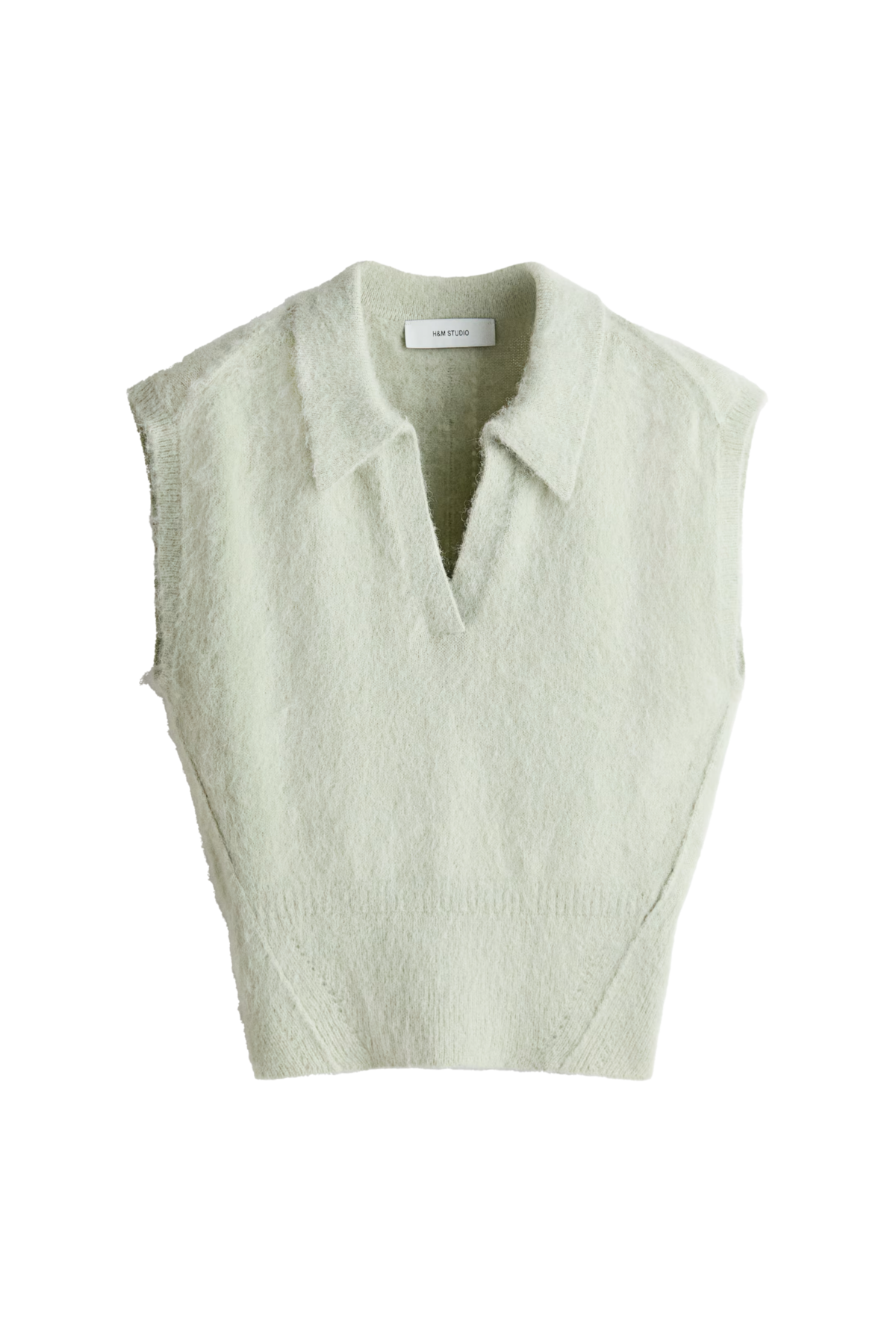 알파카 블렌드 스웨터 베스트