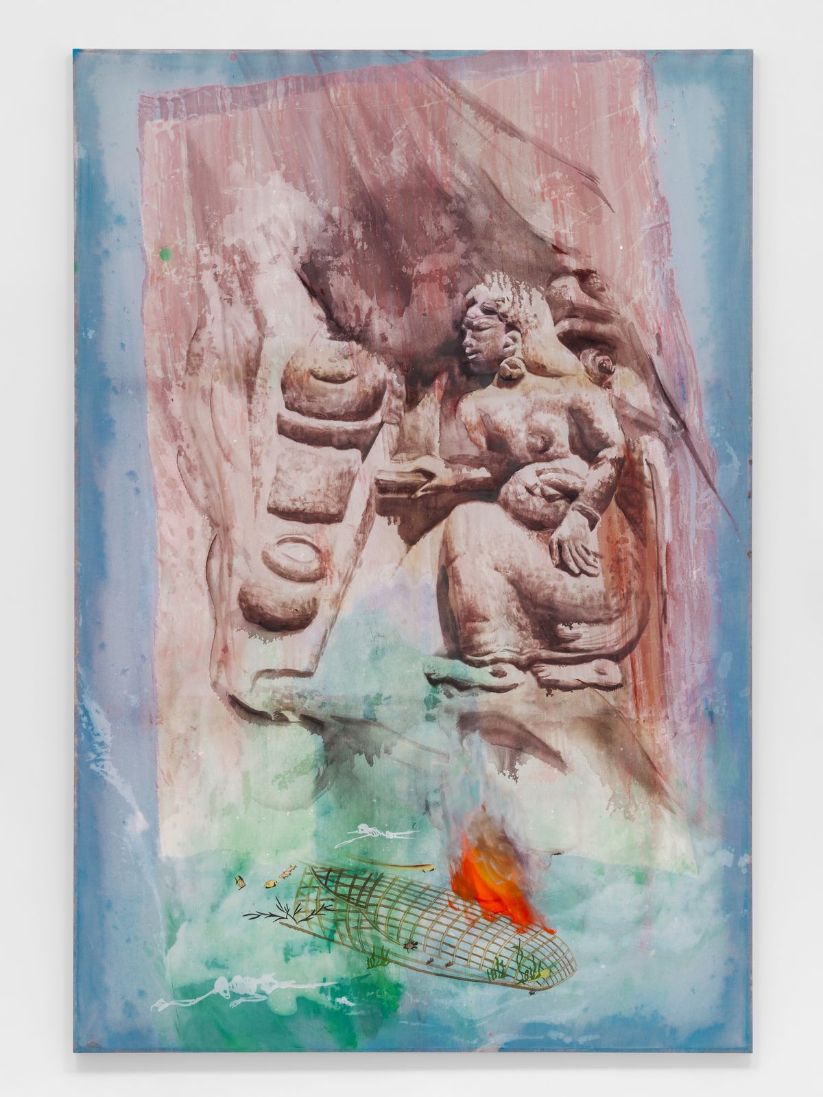 케이 이마즈 화로와 난파 (Hearth and Wreck) 2026 캔버스에 유채 200 x 135 cm 타데우스 로팍 갤러리, 런던 • 파리 • 잘츠부르크 • 밀라노 • 서울 제공 © Kei Imazu 사진: 전병철