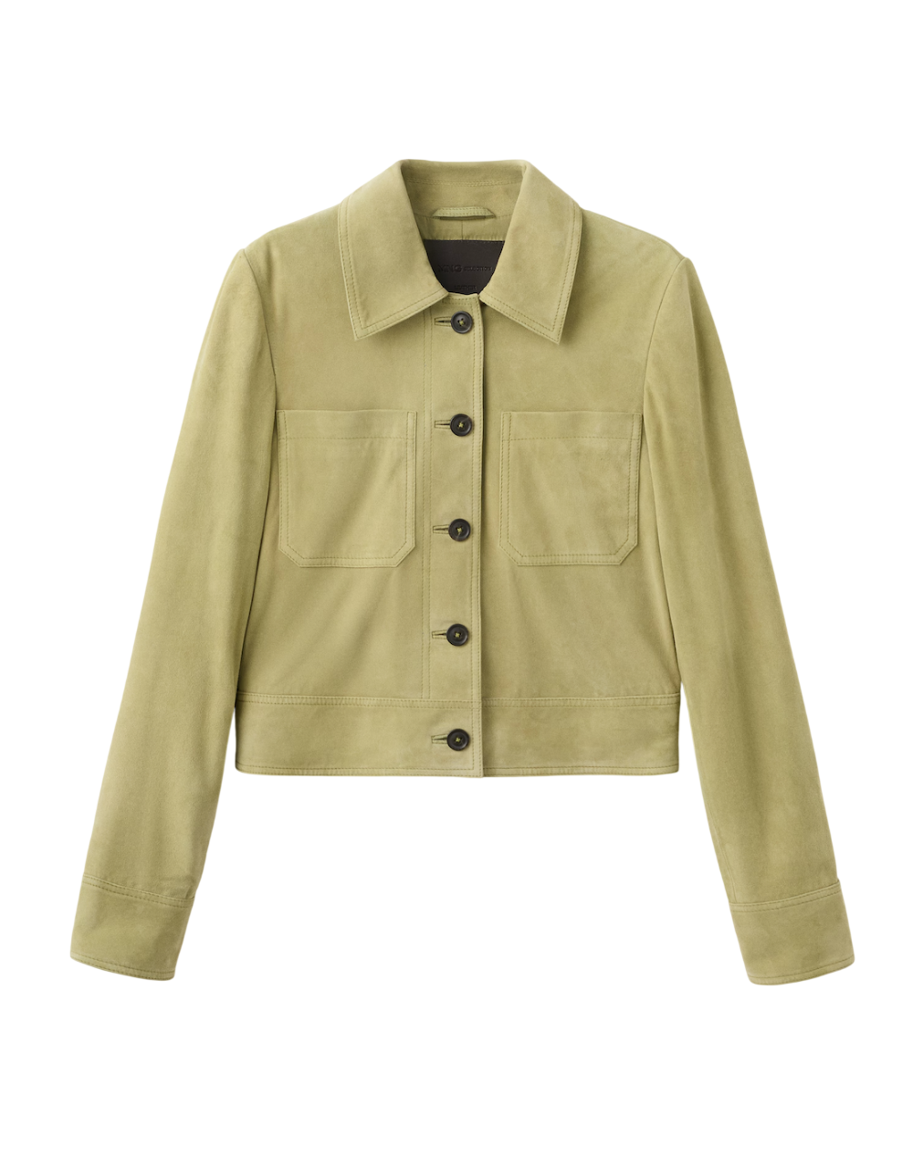 버튼드 스웨이드 재킷