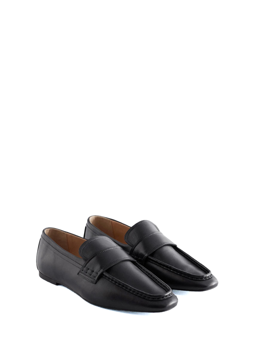 스퀘어 토 레더 로퍼