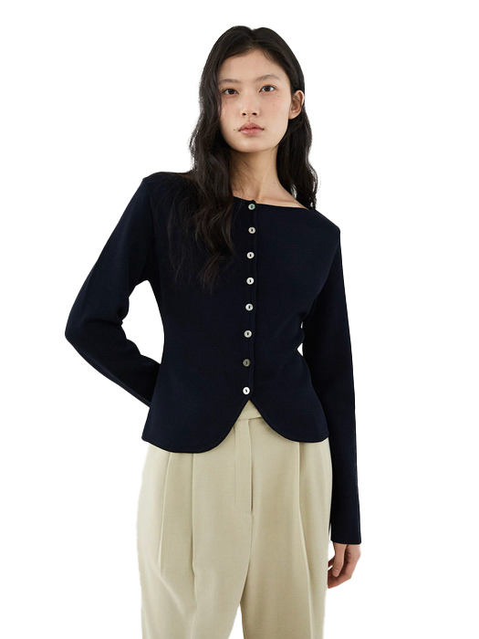 Kai Boat-Neck Cardigan