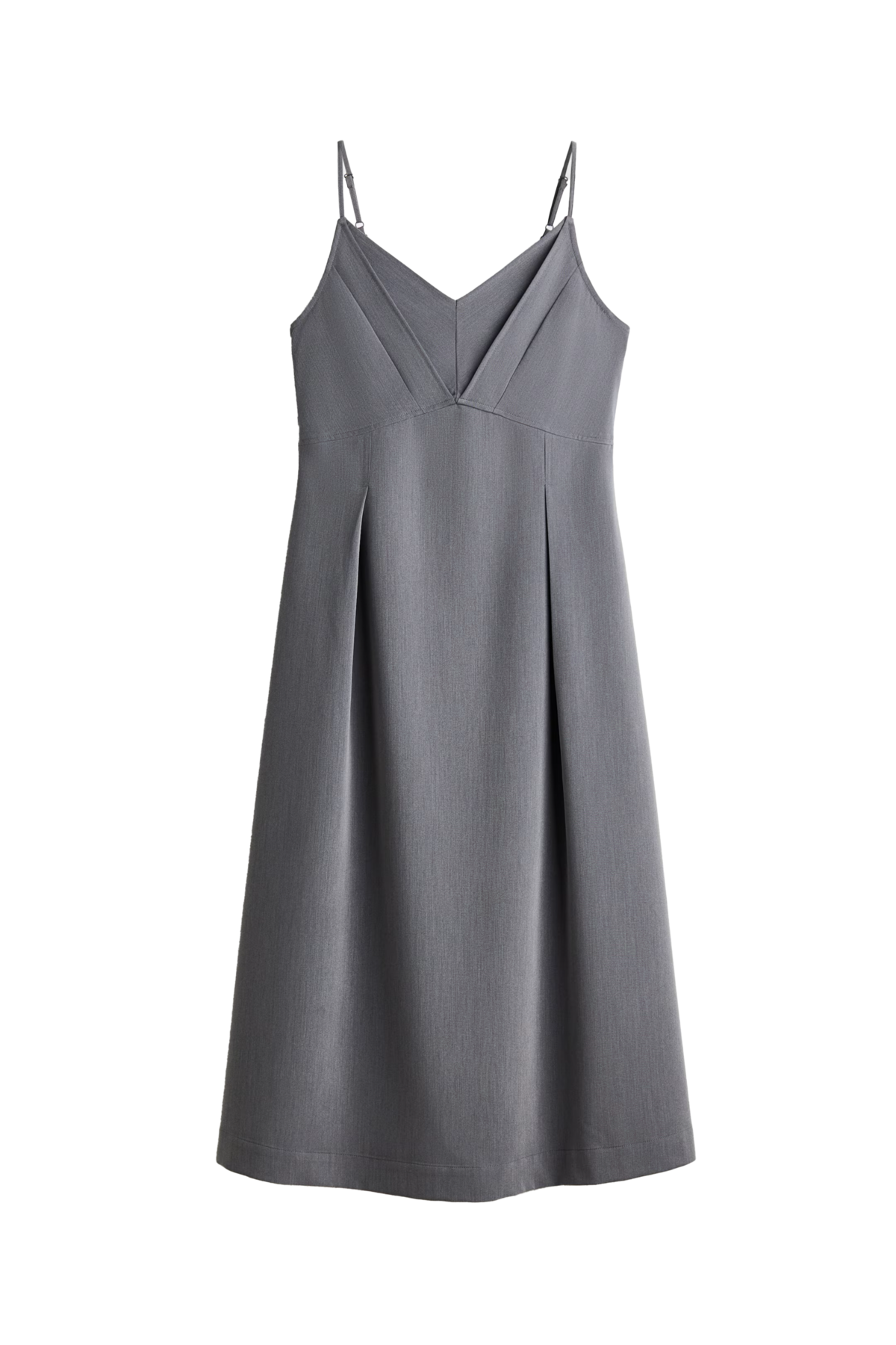 V넥 스트랩 드레스