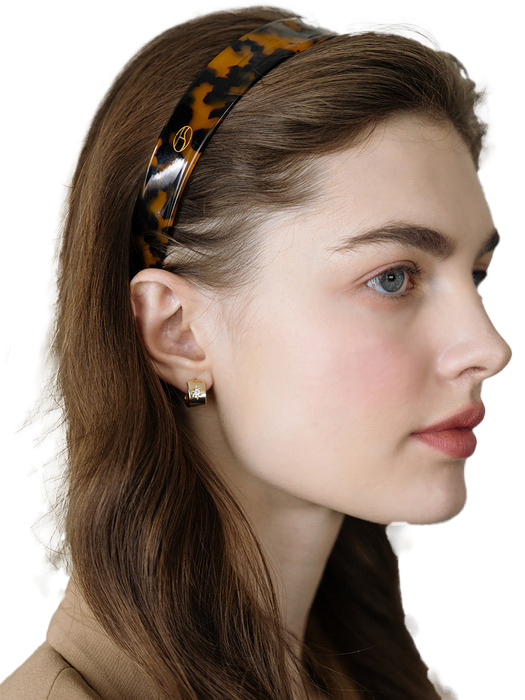 Marbling glossy celluloid Hairband