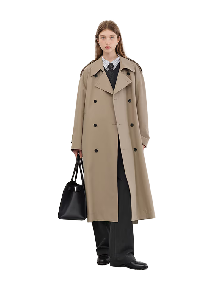 유니섹스 오버사이즈 트렌치 코트