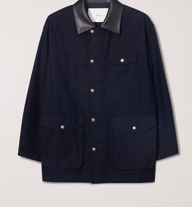 UNISEX VINTAGE HALF WORK JACKET DARK NAVY_UDJU5C110N3