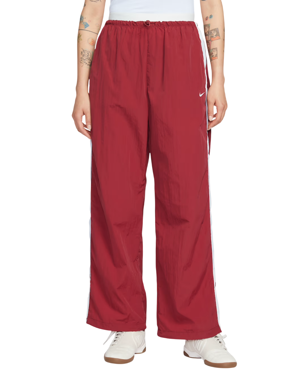 여성 루즈 핏 하이웨이스트 패러슈트 팬츠