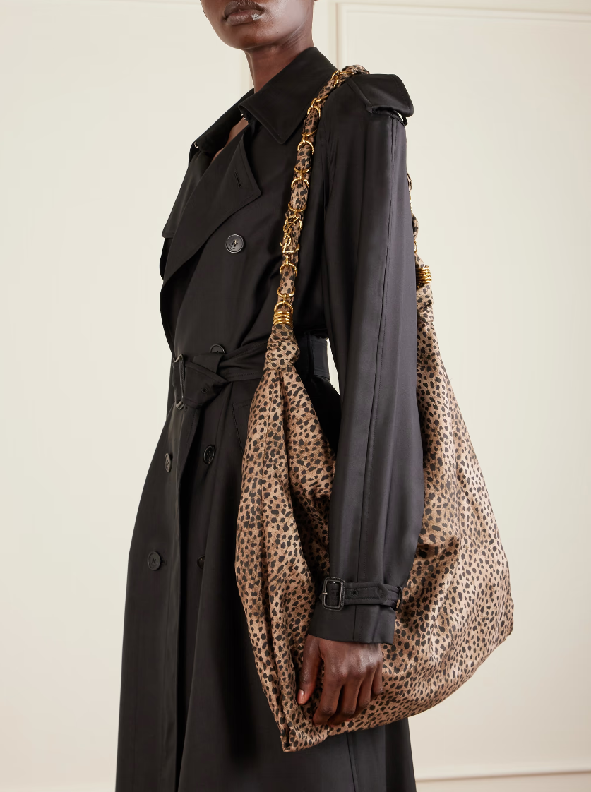 아말리아 레오파드 실크 새틴 숄더 백 507만 원대