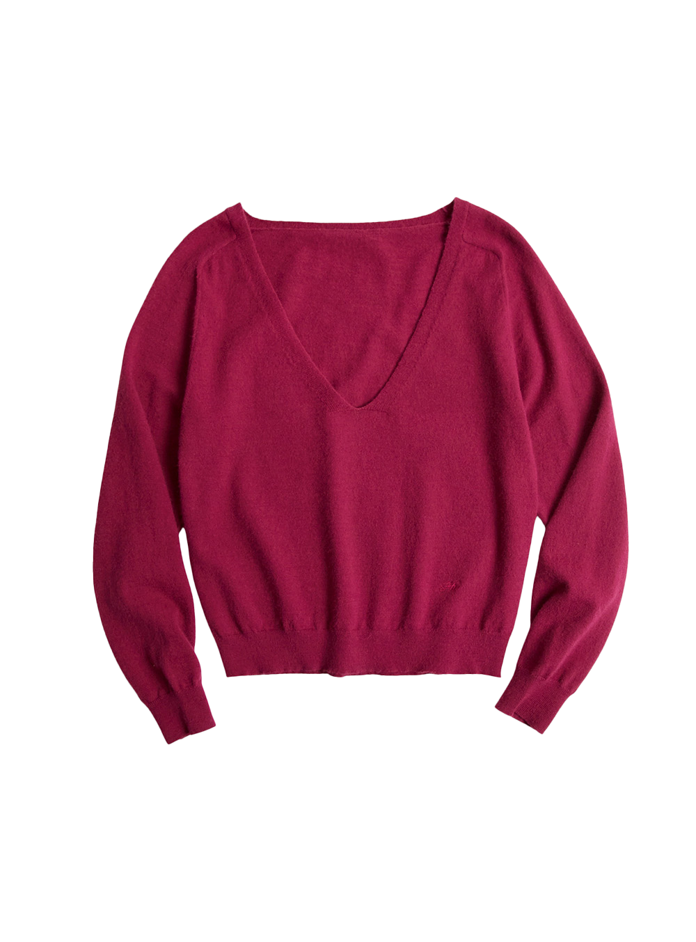 솔리드 딥 V 넥 니트