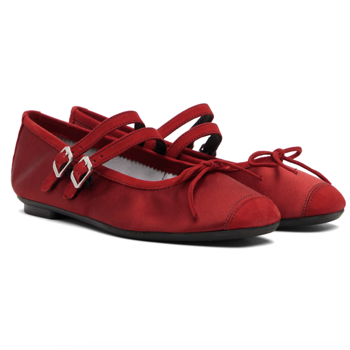 Red Reqins Edition Hemily Ballerina Flats
