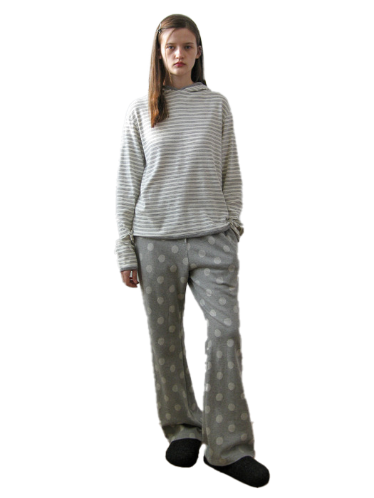 Dot flare easy pants