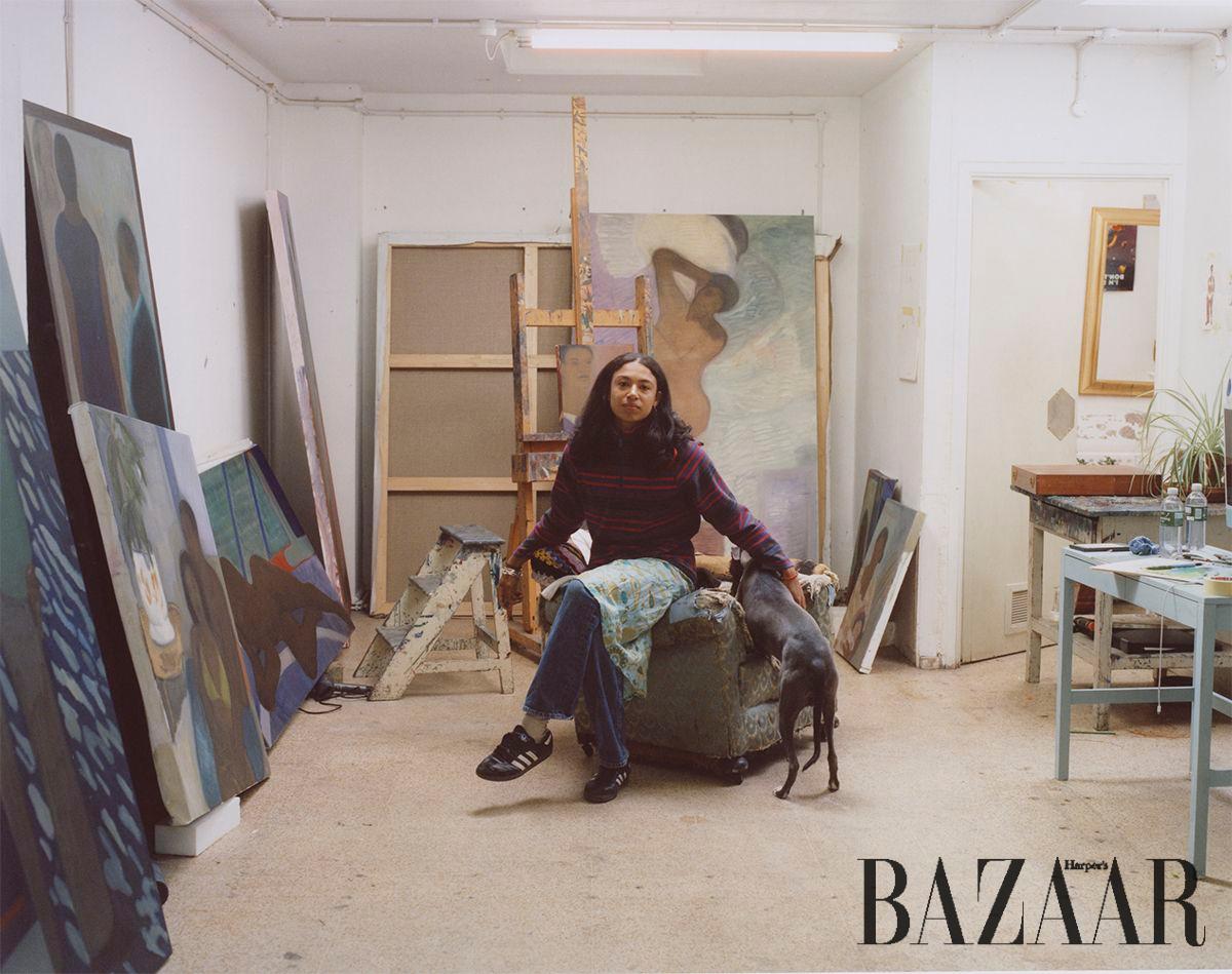 런던 스튜디오의 사하라 론지. 