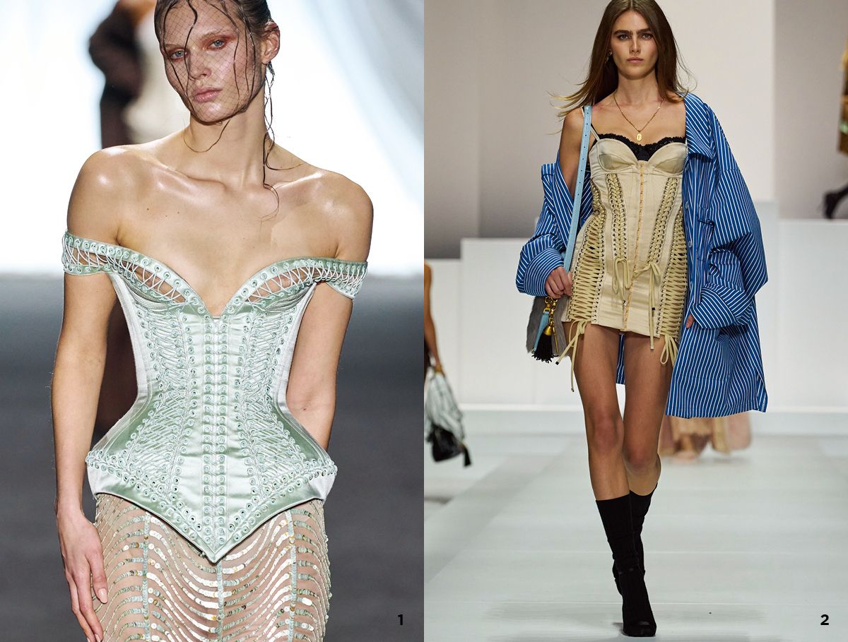 1 루도빅 드 생 세르냉이 참여한 장 폴 고티에 2025 S/S 오트 쿠튀르. 2 돌체앤가바나 2025 S/S, 2026 S/S. 