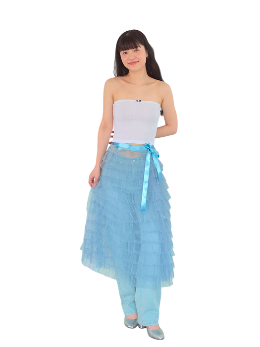 발레리나 튀튀 랩 스커트