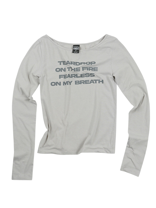 LETTERING SLIM L/S TEE