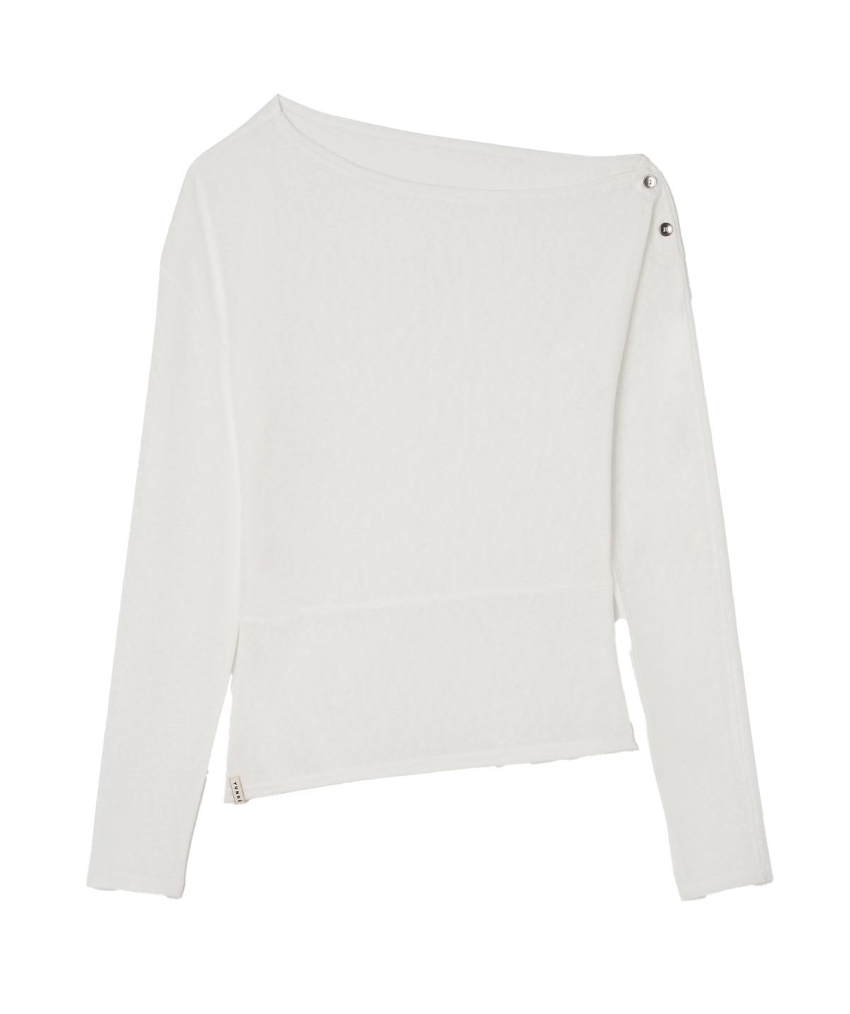 One-Shoulder Button Top