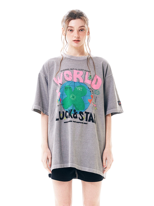 오버사이즈 루즈핏 프린트 티셔츠