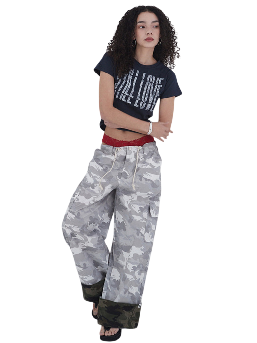 듀얼 카모 롤업 팬츠