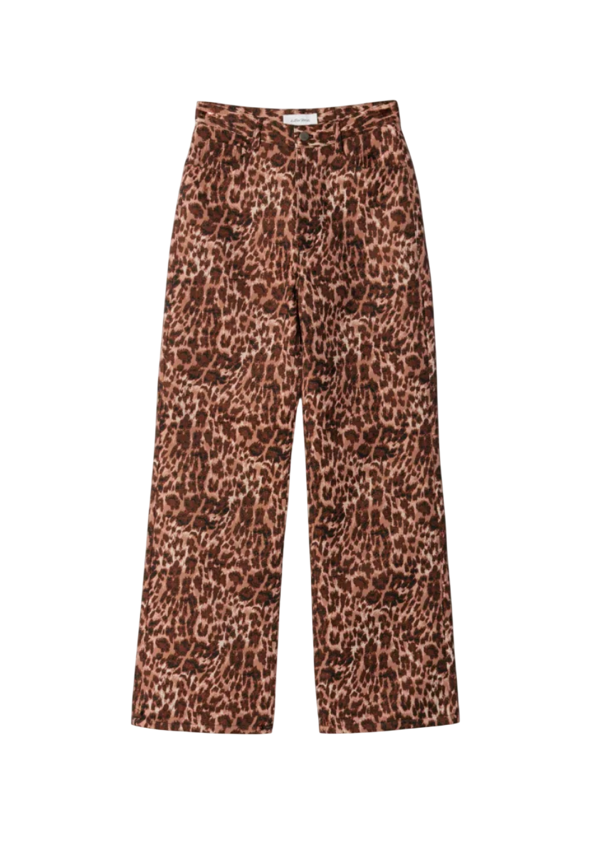 레오퍼드 프린트 트라우저