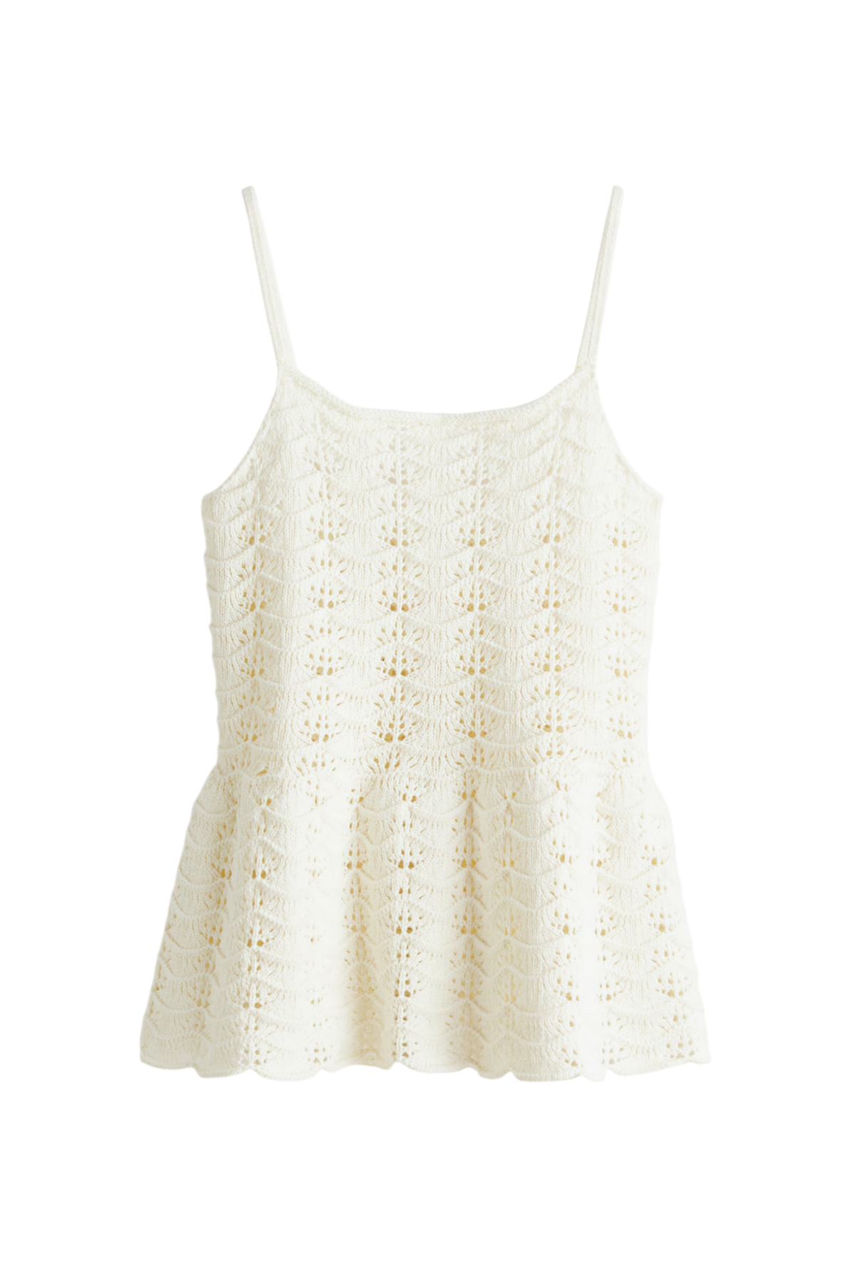 크로셰 룩 페플럼 탑