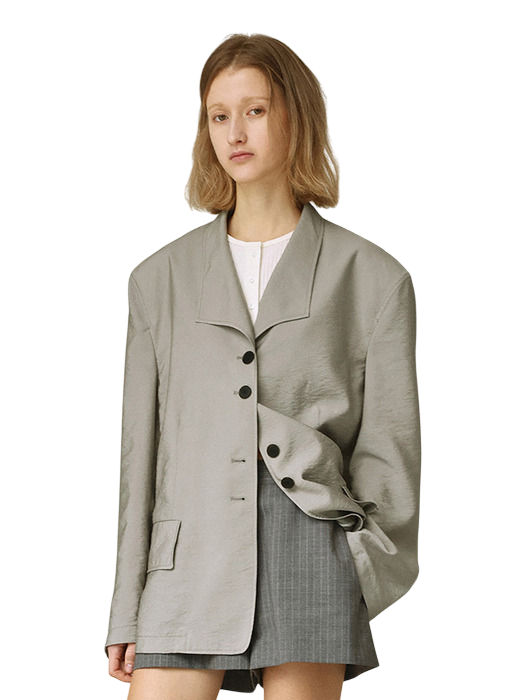 서머 오버사이즈드 싱글 브레스티드 재킷