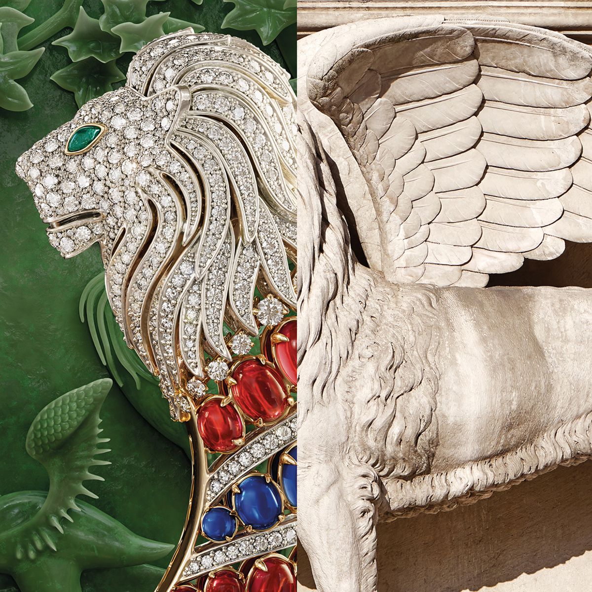 A key visual image announcing the partnership between Bvlgari and the Venice Biennale. Courtesy Bvlgari. 