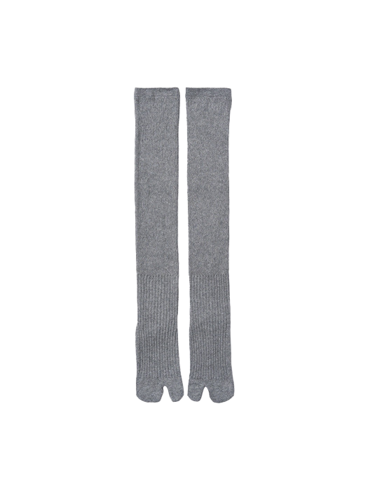Ribbed Tabi Knee Socks