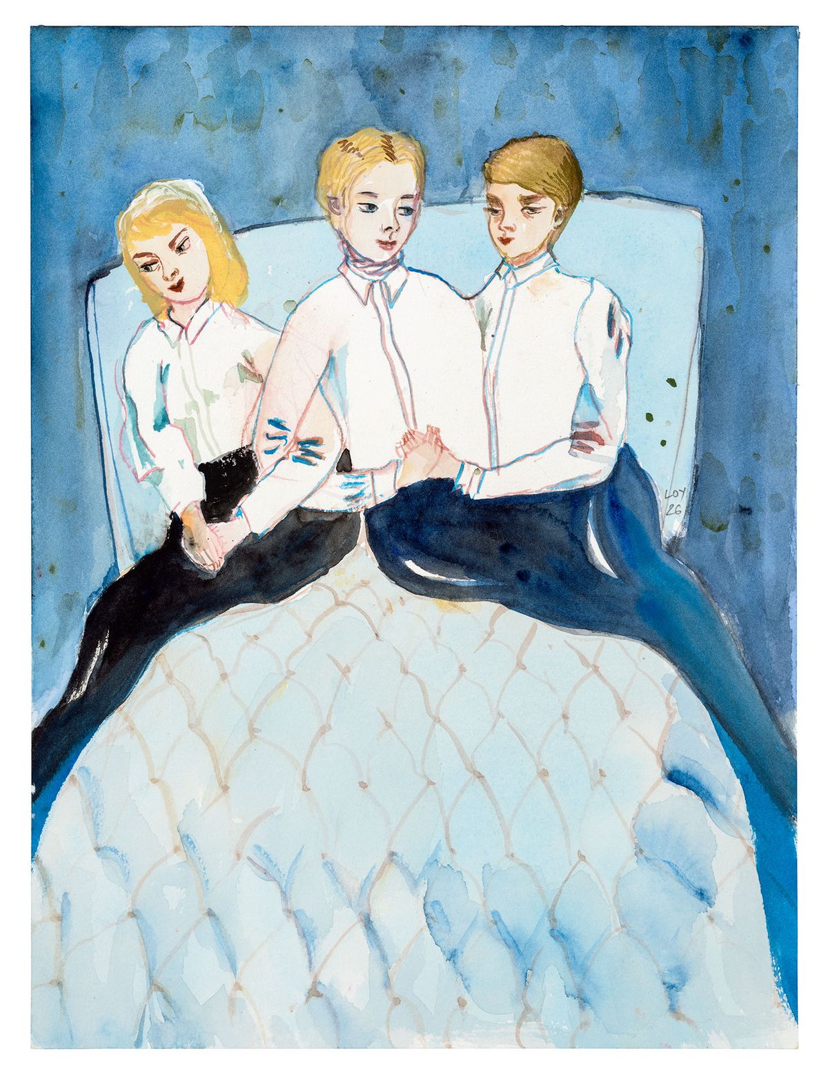 Rosa Loy_2026_Diven (Divas)_watercolor on paper_31x23cm_Courtesy of Gallery Baton