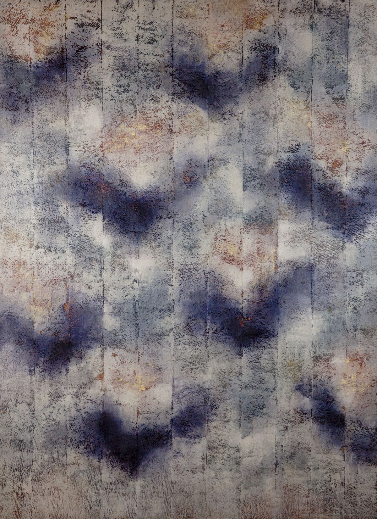 〈비상〉, 2000, 부직포에 천연 안료, 197 x 144 cm, 랄린 라흐마트 샤 소장, 프랑수아즈 리비네크 갤러리 제공, 사진 © 정재준
