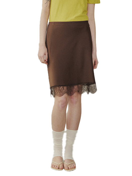 Rose Stain Lace Skirt