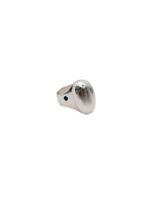 오벌 그레이프 링 실버