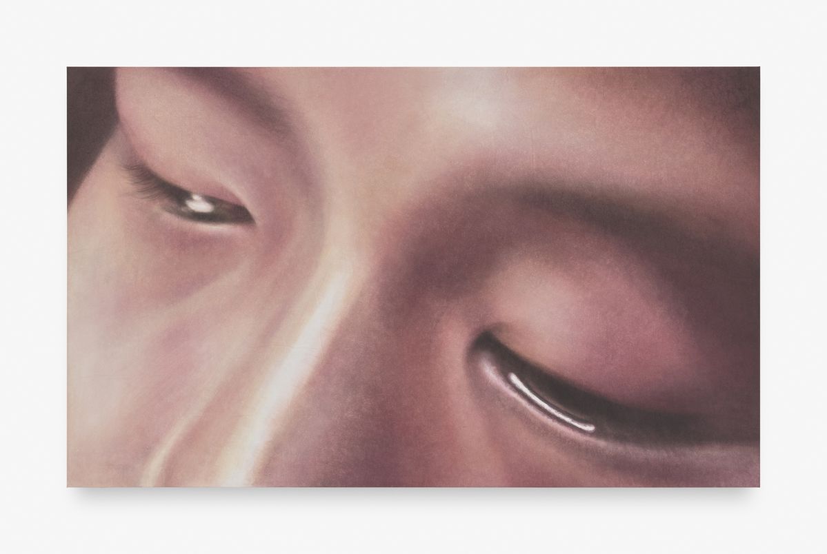 양유연 Yooyun Yang_치기 Not Tears, 2026, 장지에 아크릴 Acrylic on Korean paper (Jangji), 60.8 x 100cm