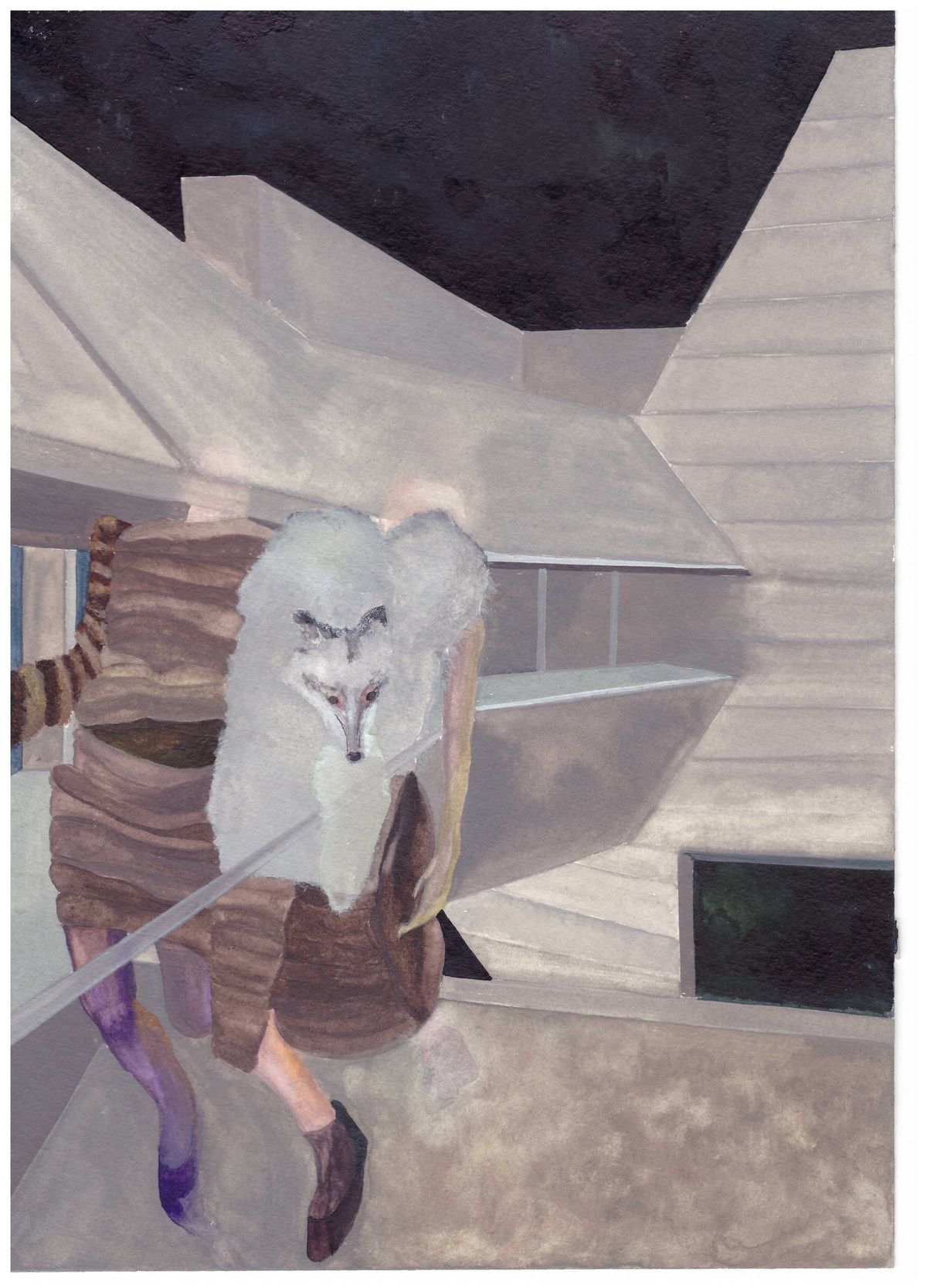 Isa Melsheimer, Nr 393, 2015, gouache on paper, 24 x 17 cm 18