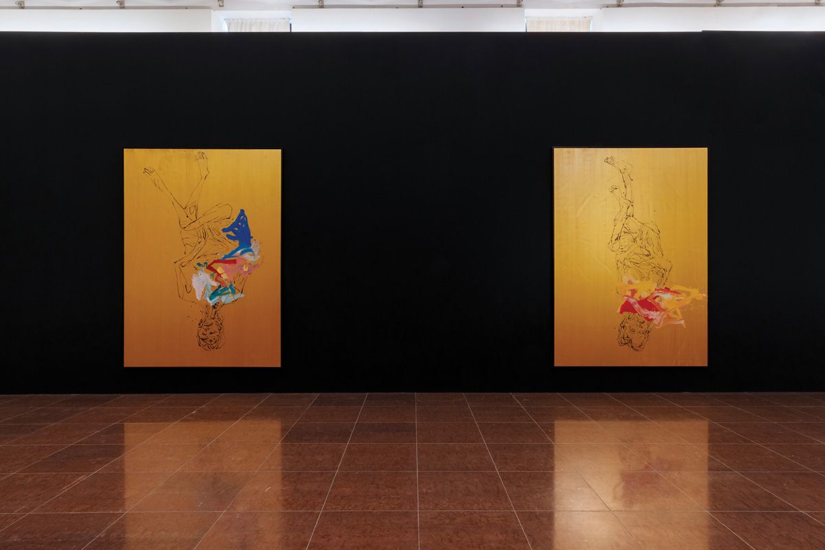 «황금빛 영웅(Eroi d’Oro)» 전시 전경. © Georg Baselitz. Photo: Celestia Studio