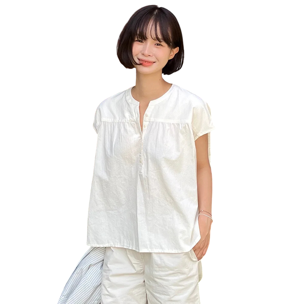 스내그 헨리 블라우스