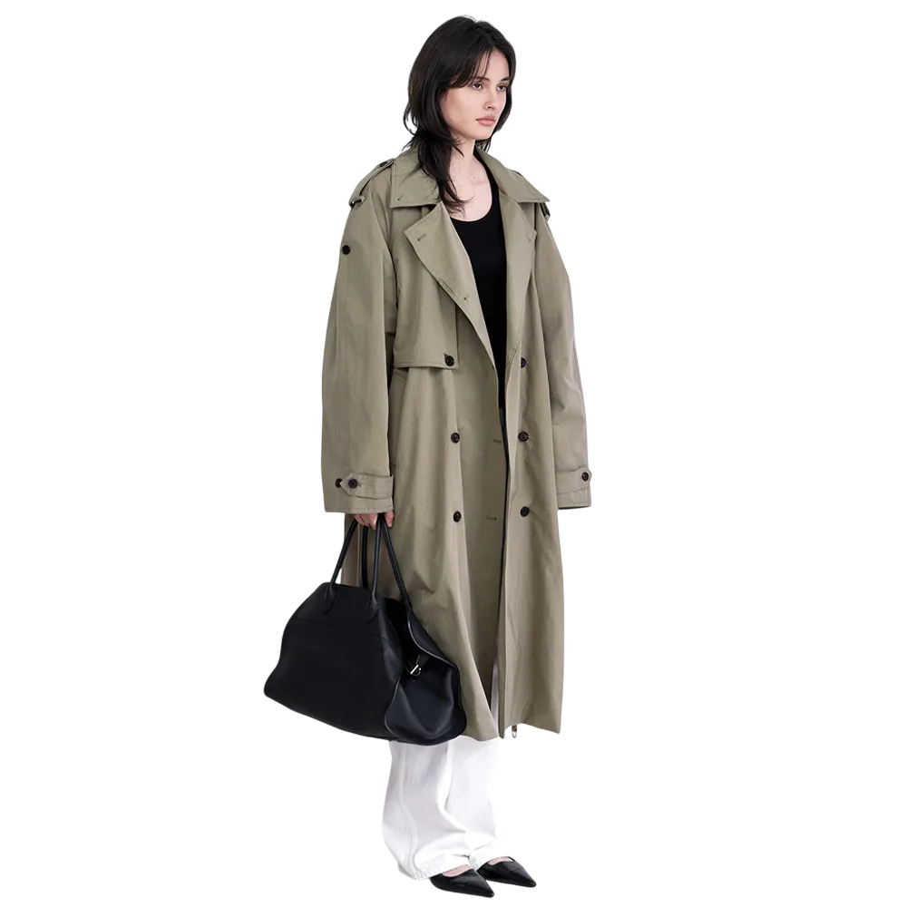 미니멀 롱 트렌치 코트