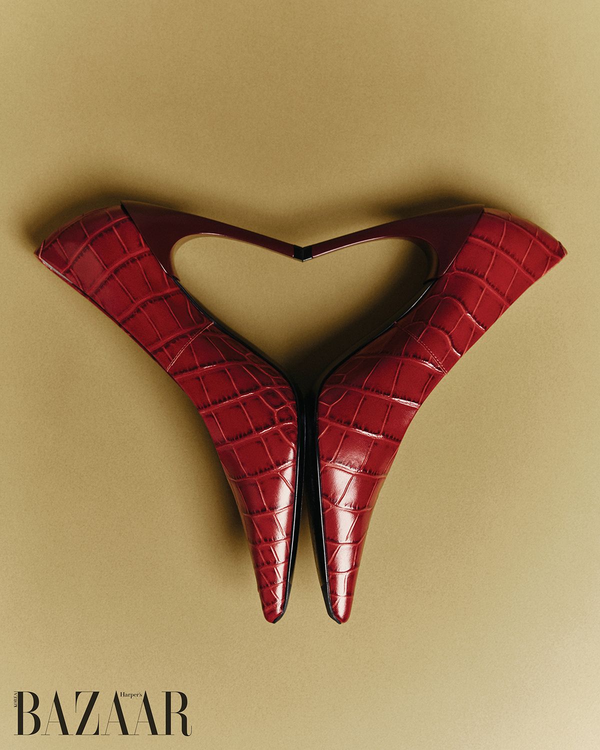크로커다일 패턴 펌프스는 Roger Vivier.