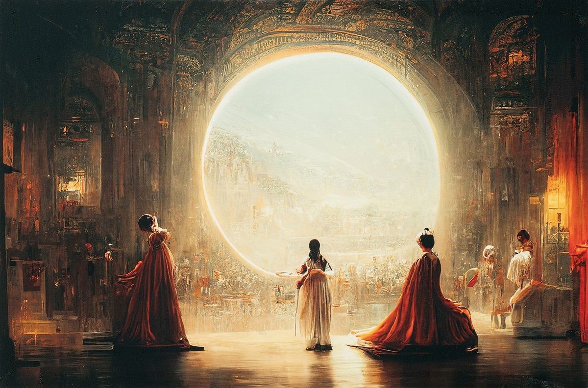 사진 /<Théâtre D'opéra Spatial> (Jason Allen, 2022)