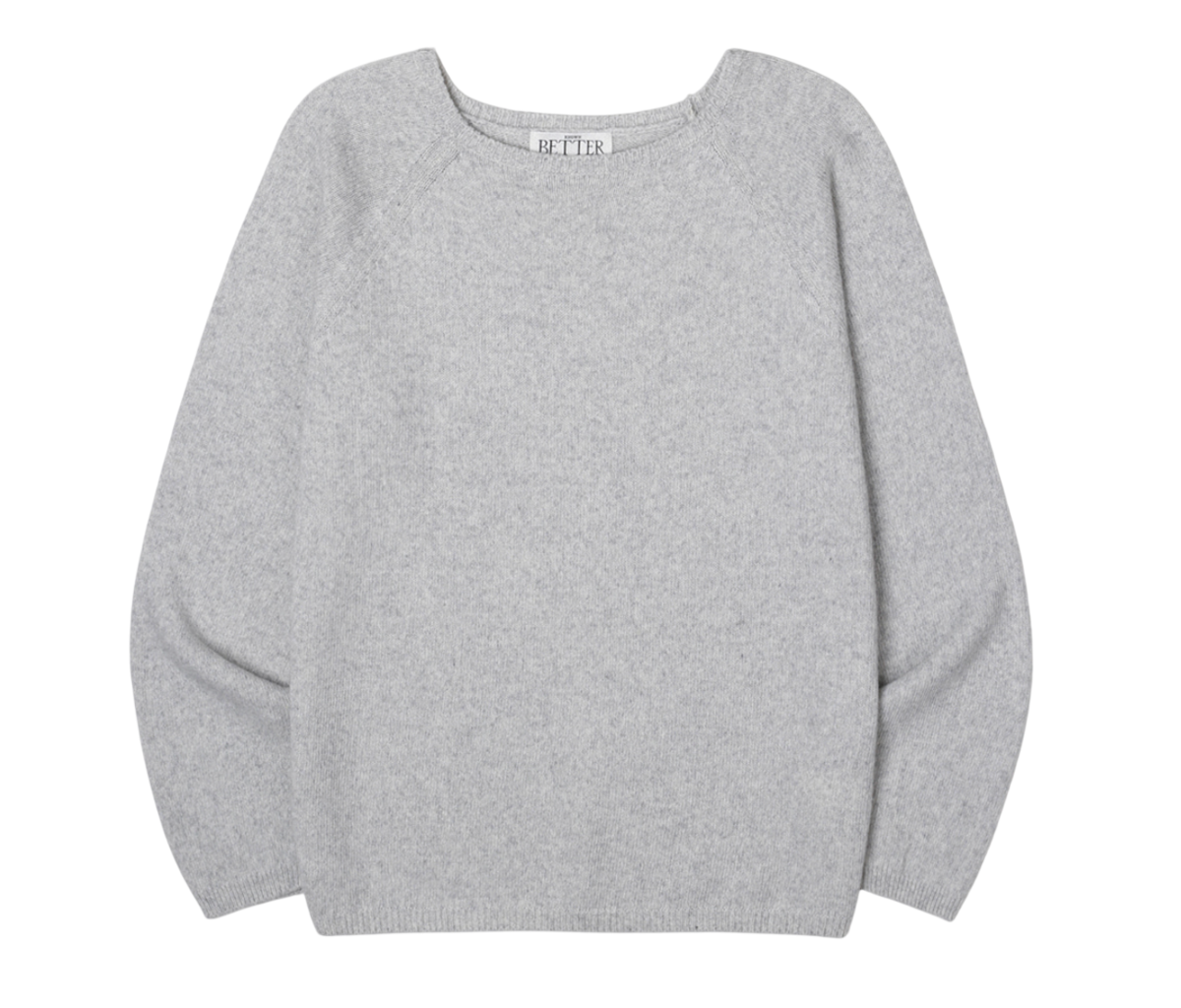 Loose fit merino wool knit