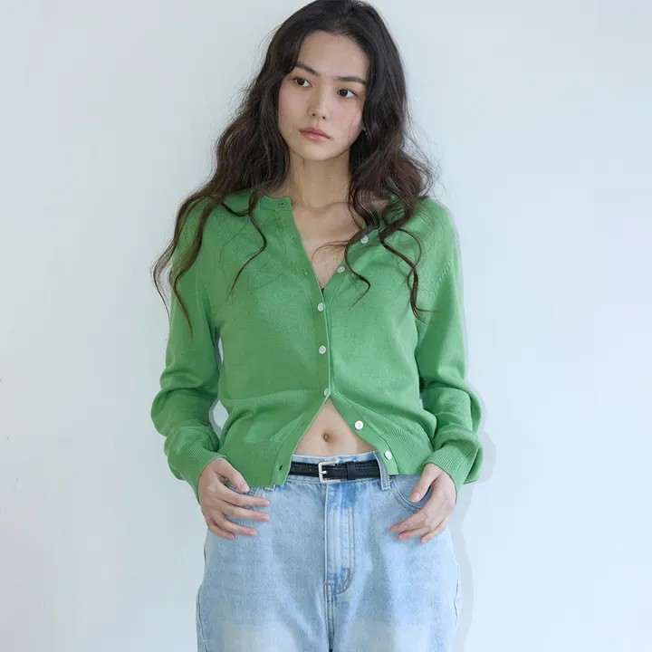Essential Round Knit Cardigan