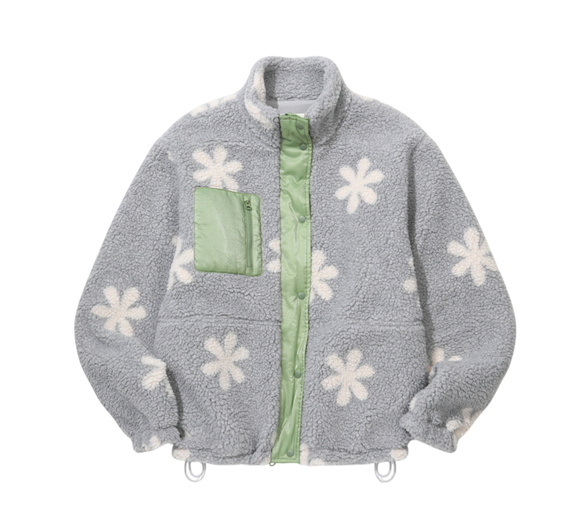 Daisy Fleece Jacket Grey