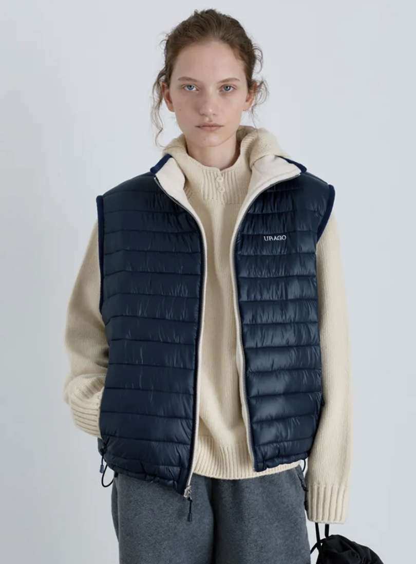 Reversible fleece padded vest