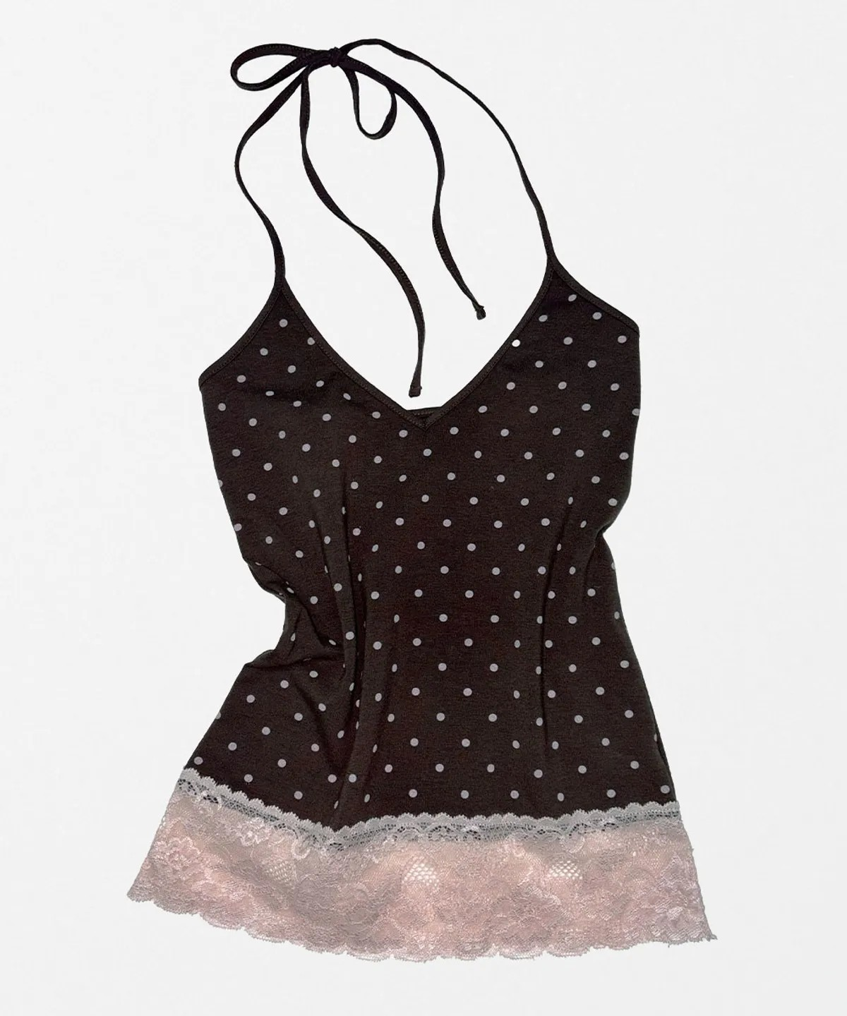 Dot Lace Halter Top