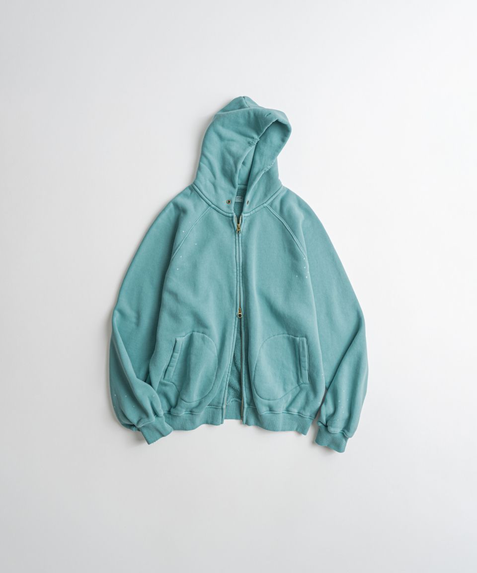 DISTRESSED GLOVE FULL ZIP PARKA
